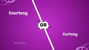 Courtesy vs Curtesy 