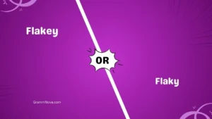 Flakey or Flaky 
