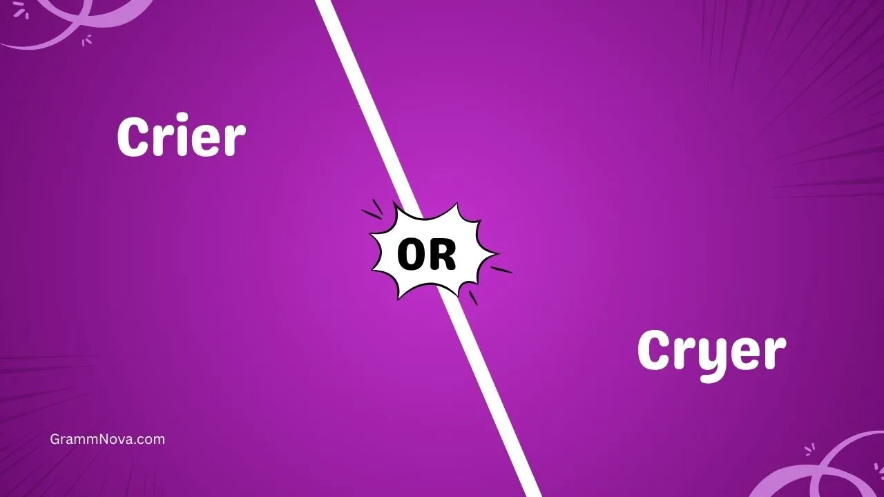 Crier or Cryer