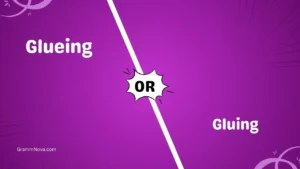 Glueing or Gluing
