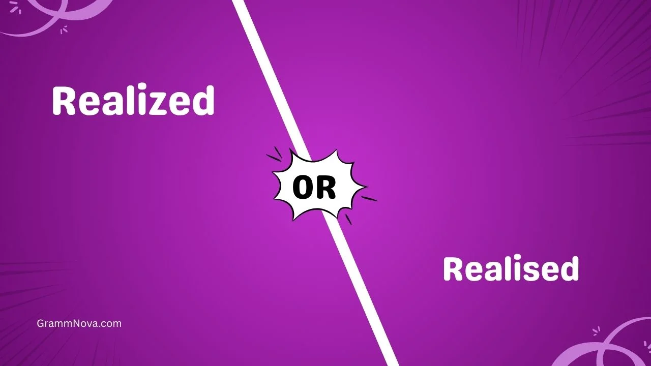 Realized or Realised