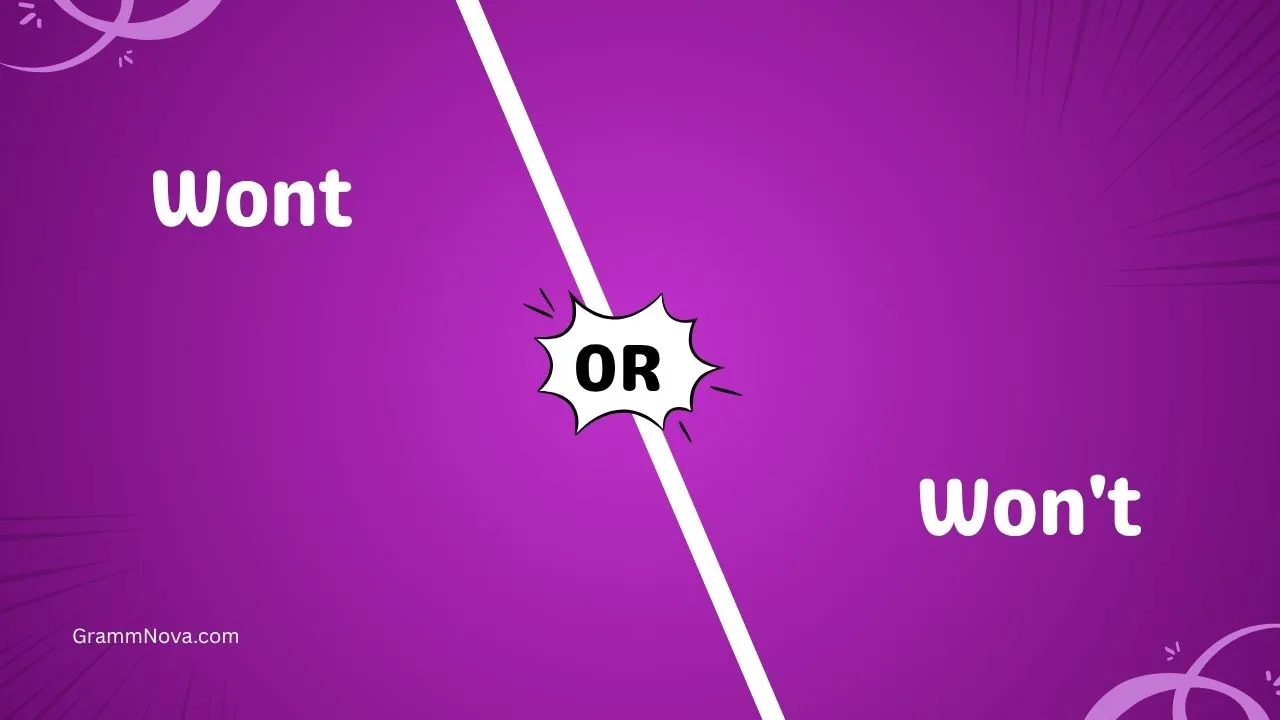 Wont or Won't